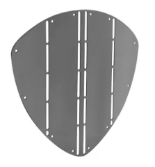 Niro Bugschutzplatte, A=350mm, B=345mm, Triangelförmig