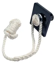 Niro Einbau Fenderhaken, Bohrloch Ø35mm, Einbaulänge 60mm, Außenmaß Ø47mm