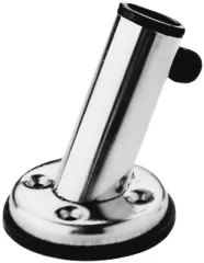 Niro Flaggenstockhalter Mit Fuß 45°, Innenmaß Ø22mm