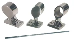 Niro Handlauf-Mittelstück 60°, Ø22,25mm, H=49mm