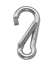 Niro Karabinerhaken Asymmetrisch, Ø10mm, L=100mm, Öffnung 24mm