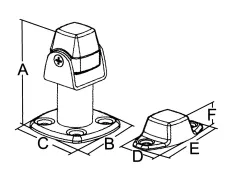 Niro Magnetischer Türfeststeller, Verstell-/Drehbar, Haftkraft 3,5kg