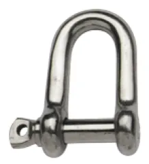 Niro Schäkel, A=Ø6mm, B=24mm, C=12mm, D=24mm (Bruchlast 1750kg)