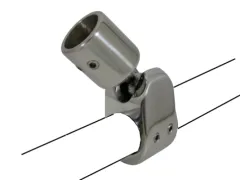 Niro Schwenkbares Abnehmbares Endstück, Für 1 Rohr (25,4mm), A=25,6mm, B=97mm, C=25mm