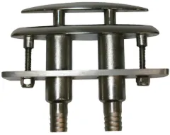 Niro Versenkbare Klampe, (Komplett Mit Kunststoff Adapter Für Entwässerung)