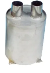 Niro Wassersammler, Vertikal, Schlauchanschluß Ø45mm, H=200mm, Ø160mm