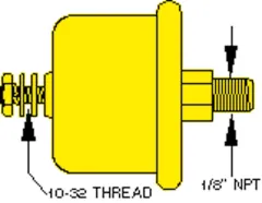 Öldruckgeber Single Station 100psi (6,9 Bar), 1/8 Nptf (Sw: 240-33 Ohm)