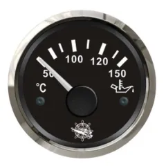 Oil temperature gauge 50/150° black/glo