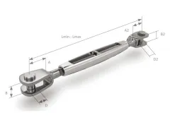 OS Wantenspanner Gab/Gab 3/8 5mm