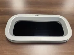 Patrijspoort vast 375x175mm smoke