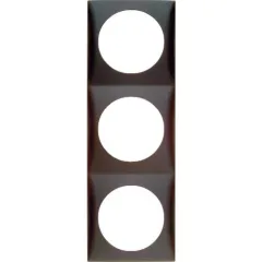 Philippi ADR 3 schwarz Abdeckrahmen 3-fach