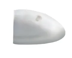 Plastic Endstück Für Scheuerleiste Radial 40, Wit