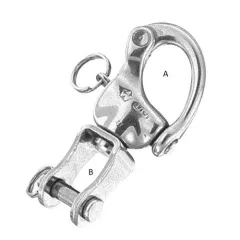 PLASTIMO HALYARD SNAP HOOK SWIVEL SHKLE 120MM