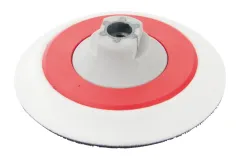Polierteller WEICH M14 122mm weiß/rot