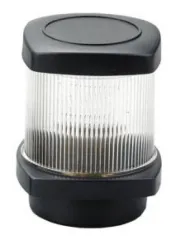 Positionslaterne, Ankerlicht, 12v/10w, 360°, 1nm, Schwarzes Gehäuse Mit Klarer Linse