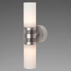 Prebit LED-Anbauleuchte W2HV, chrom-matt, warmweiß