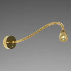 Prebit LEDFlexleuchte 01 mit USB 300mm goldgla