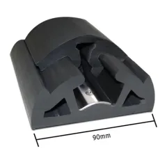 Pvc Scheuerleiste Bino, B=90mm, Schwarz (Mindestbestellmenge In Vielfachen Von 10mtr)