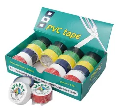 PVC-Tape 19mm x 4.5m 24 Rollen FARBIG sortiert