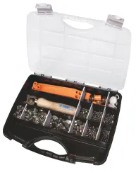 Q-SNAP Druckknopf Starter-Kit mit 50 Sets, Werkzeugen und Zubehör, 317-tlg.