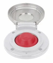 Quick Edelstahl Fußschalter Mod. 900X (weiß, up)