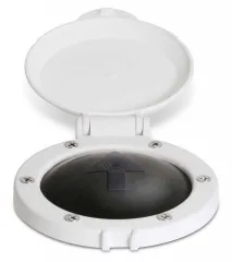 Quick Edelstahl Fußschalter Mod. 915 (weiß, Up/Down adaptierbar)