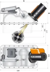 QUICK Montageflansch für BTQR aus GFK