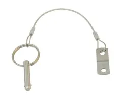 Quick release pin m. Draht/o.Platte AISI316 6x25mm