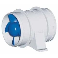 Regel blower kompakt (12V / 4A, 3,8 m3 / min, 75 mm, 13 x 9,5 x 12,5)