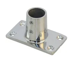 Relinganschweißfuß rechteckig AISI316 90° für 25mm