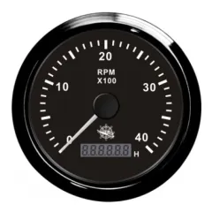 Revolution counter 0-4000 RPM black/bla