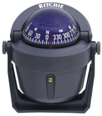 Ritchie Kompass Modell Explorer B-51g, 12v, Bügelkompass, Rose Ø69,9mm/5°, Grau