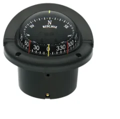 Ritchie Kompass Modell Helmsman, Hf-743, 12v, Einbaukompass, Rose Ø95mm/5°, Schwarz