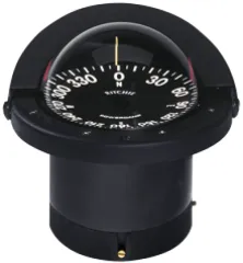 Ritchie Kompass Modell Navigator Fn-201, Einbaukompass, 12v, Rose Ø114,3mm/5°, Schwarz