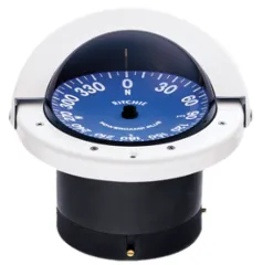 Ritchie Kompass Modell Supersport Ss-2000w, 12v, Einbaukompass, Rose Ø114,3mm/5°, Weiß