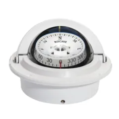 Ritchie Kompass Modell Voyager F-83w, 12v, Einbaukompass, Rose Ø76,2mm/5°, Weiß