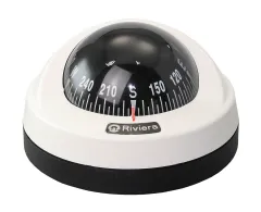 RIVIERA Kompass Aries BAR 12V 65mm 5°, schwarz/weiß, Rose schwarz