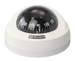 RIVIERA Kompass Aries BAR 12V 65mm 5°, weiß, Rose schwarz