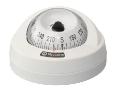 RIVIERA Kompass Aries BAR 12V 65mm 5°, weiß, Rose weiß