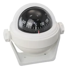 RIVIERA Kompass Stella BS2 mit Haltebügel 65mm 5°, weiß, Rose schwarz