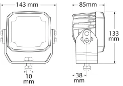 RokLume280 Arbeitsscheinwerfer Close Range