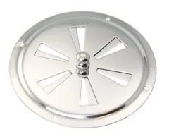 Rundlüfter Edelstahl 127mm Ø Stellschraube Mitte