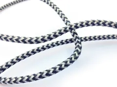 RunnerTwin zigzag 6 mm Ø schwarz/silbergrau