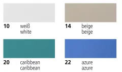 SATTLER Covermaster PES einseitig PVC 205cm 320g/m² caribbean blue