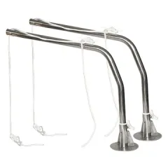 Allpa Satz Niro Davits mit Fuss aus Edelstahl