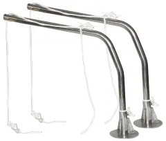 Satz Niro Davits mit Fuss aus Edelstahl