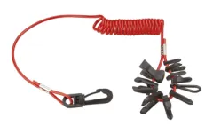 Satz Notstoppschalter mit Spiralschnur für die Meisten Aussenborder