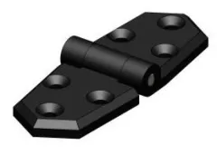 Scharnier kurz (96 x 35 x 13 mm, schwarz)