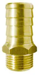 Schlauchtülle mit Außengew. und Flansch Ms 1-1/4" für Schlauch 38mm (1½")
