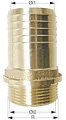 Schlauchtülle Ms58 3/4 für Schlauch 1